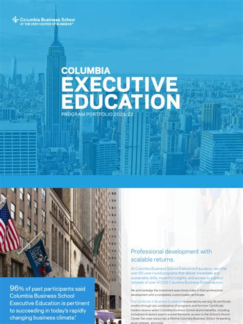 columbia executive education program